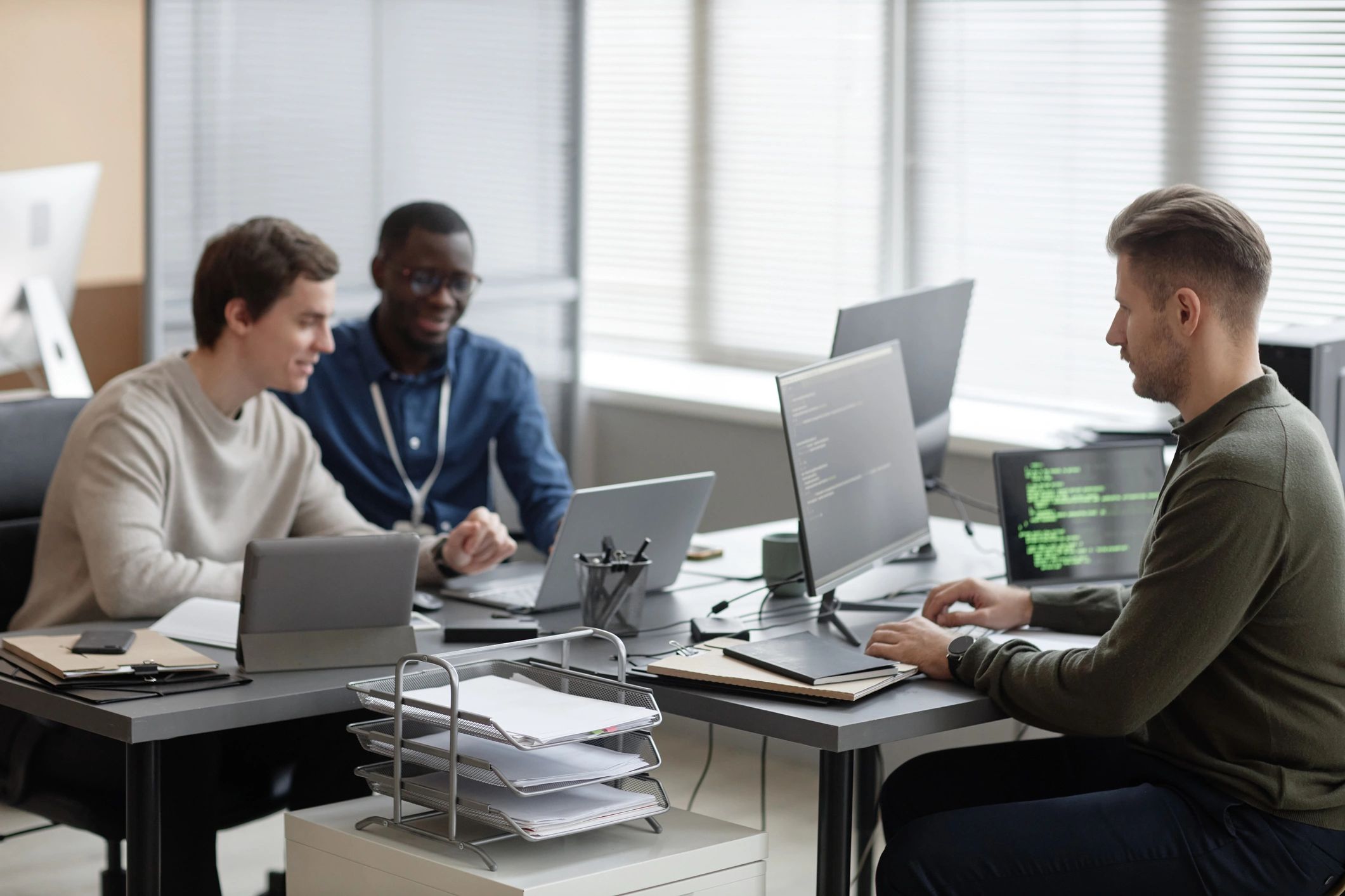 Cybersecurity operations team monitoring enterprise systems