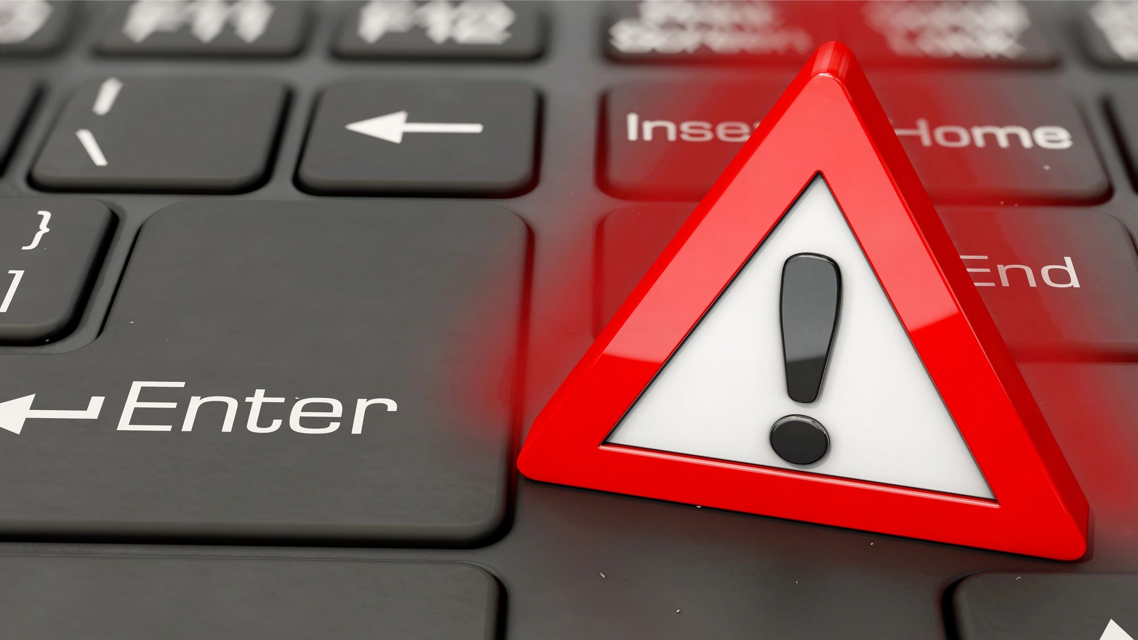 Cybersecurity warning interface